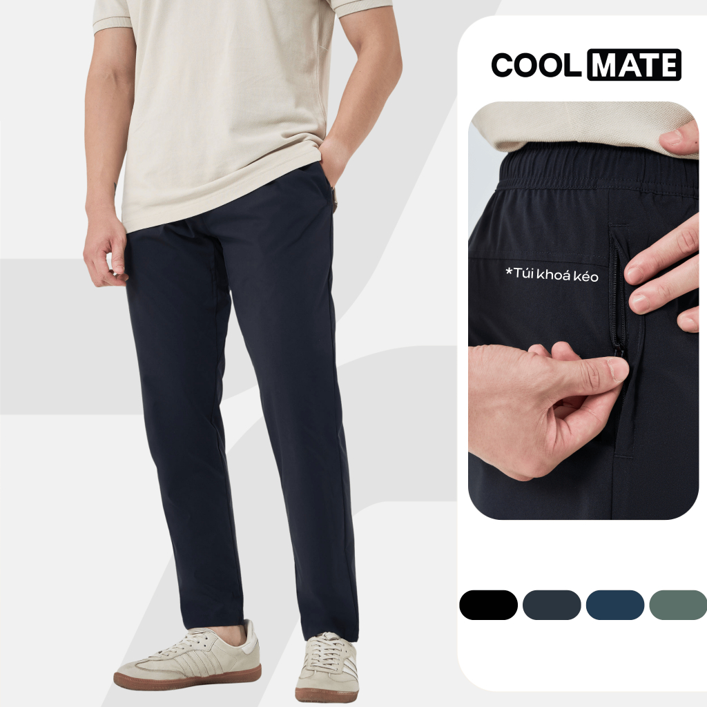Quần dài nam Daily Pants, Quần tây dáng ôm nhuộm Cleandye siêu nhẹ chống nhăn…