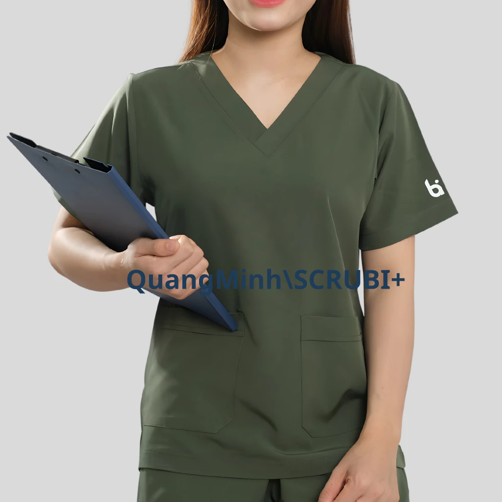 Đồng phục Spa nhiều màu Vải Lon Co giãn, Bộ quần áo y tế, Áo blouse dược sĩ, Bộ Scrubs bác sĩ