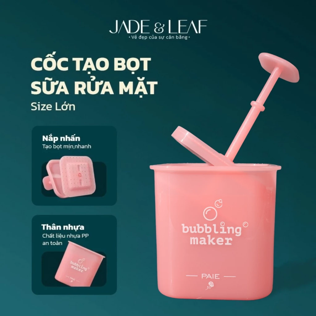 Cốc Tạo Bọt Sữa Rửa Mặt Jade&Leaf Chính Hãng, Size Lớn Siêu Mịn, Tạo Bọt Tốt Cho Dầu Gội Loại 1