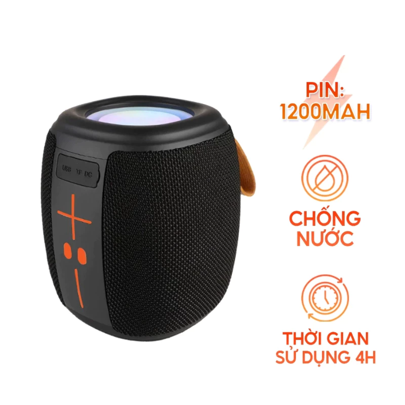 Loa Bluetooth HM-805 pin trâu, bass khoẻ, kháng nước cực đỉnh