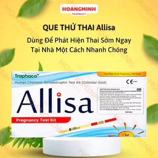 Que Thử Thai Allisa Bản To 4mm Của Traphaco - Dùng Để Phát Hiện Thai Sớm Tại Nhà Một Cách Nhanh Chóng