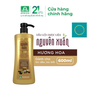 {MỚI}Dầu gội dược liệu Nguyên Xuân Bồng bềnh 600ml - Dành cho da đầu dầu bết.(Khuyến mại thêm 10% thể tích giá không đổi