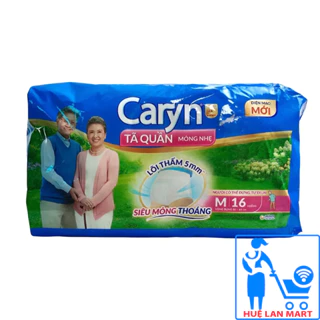 [CHÍNH HÃNG] Bỉm Người Già - Tã Quần Mỏng Nhẹ Caryn Size M16 (Vòng hông 60-85cm)