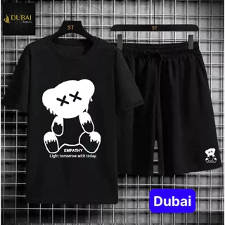 BỘ THỂ THAO NAM GẤU ETHY, ĐỒ BỘ QUẦN ÁO MÙA HÈ CỘC TAY VẢI ĐẸP SÀNH ĐIỆU VIP - DUBAI FASHION