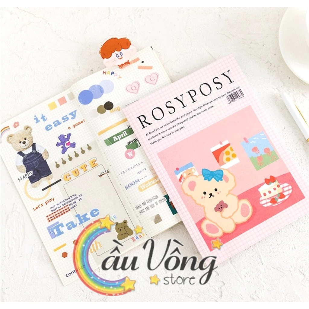 Cuốn Sticker Cao Cấp Rosyposy (Photobook Sticker)