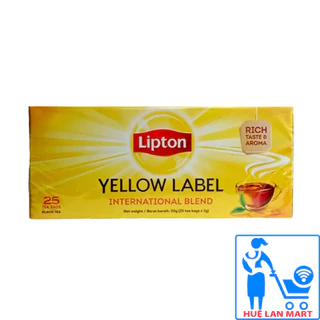 [CHÍNH HÃNG] Trà Túi Lọc Lipton Yellow Label Tea Hộp 50g (2g x 25 túi)