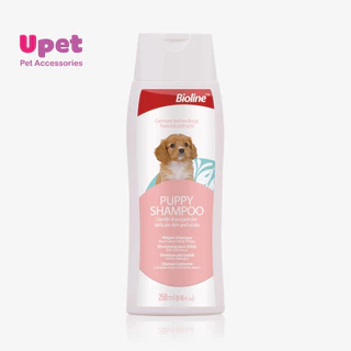 Sữa tắm/ Dầu tắm cho chó con Bioline 250ml an toàn, không cay mắt/ Bioline Puppy Shampoo