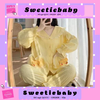 [ SẴN VÀNG ] BỘ MẶC NHÀ ULZZANG DÀI TAY DỄ THƯƠNG rẻ nhất shopee