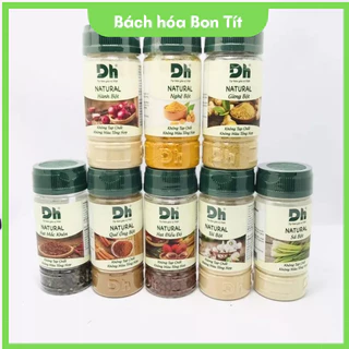 Gia Vị DH Foods  Các Loại (Thảo Quả, Bột Gừng, Bột Tỏi, Bột Hành, Ớt Bột) dạng hũ