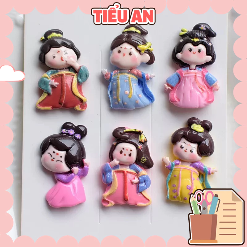 Charm (C656) slime/ Dụng Cụ Charm Trang Trí [Ko Keo & Nút] Hình Em Bé Tiểu Tiên Dễ Thương (2x3cm)