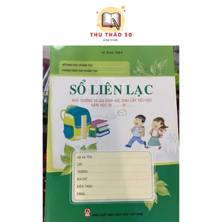 Sổ Liên Lạc dùng cho học sinh khối Tiểu Học, từ lớp 1 đến lớp 5.