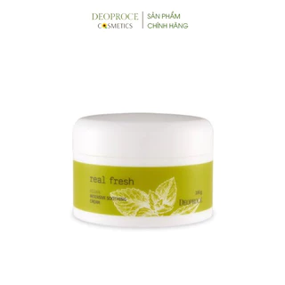 Kem Dưỡng Da Chiết Xuất Thảo Mộc DEOPROCE Real Fresh Vegan Intensive Soothing Cream 100g