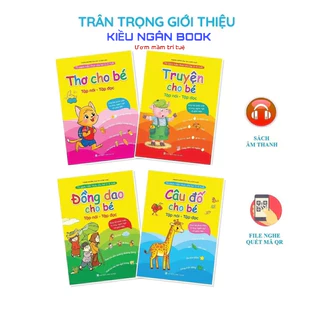 Sách - Tuyển Tập Thơ , Truyện , Đồng Dao , Câu Đố Cho Bé Từ 0-6 Tuổi NKB
