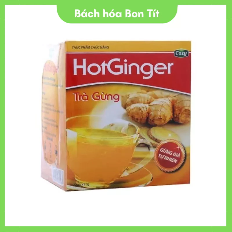 Trà gừng hoà tan Cozy Hot Ginger 200g (20 gói)