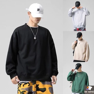 Áo Sweater Cổ Tròn Dài Tay Nữ Nam Unisex Chất Vải Nỉ Poly Trơn WAW006