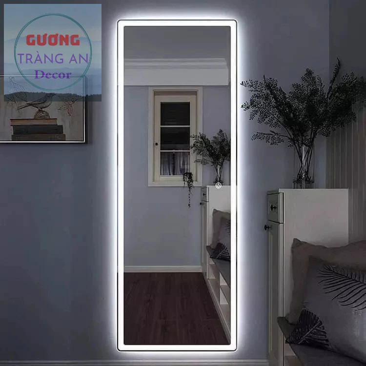 Gương LED Chữ Nhật Toàn Thân - Gương Soi Cao Cấp Sang Trọng, Hiện Đại, Tối Giản (Nhiều Kích Thước)