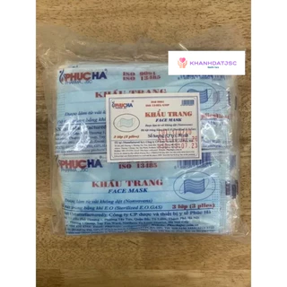 Khẩu trang tiệt trùng 3 lớp của Phúc Hà ( bịch 50 chiếc)