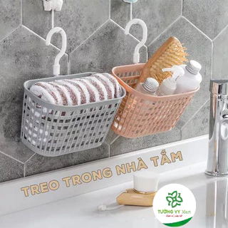 Giỏ móc đựng đồ treo tường, treo đồ đa năng nhà bếp nhà tắm tiện lợi  3241