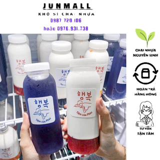 Chai nhựa tròn 330ml, chai nhựa tròn cổ rộng 330ml