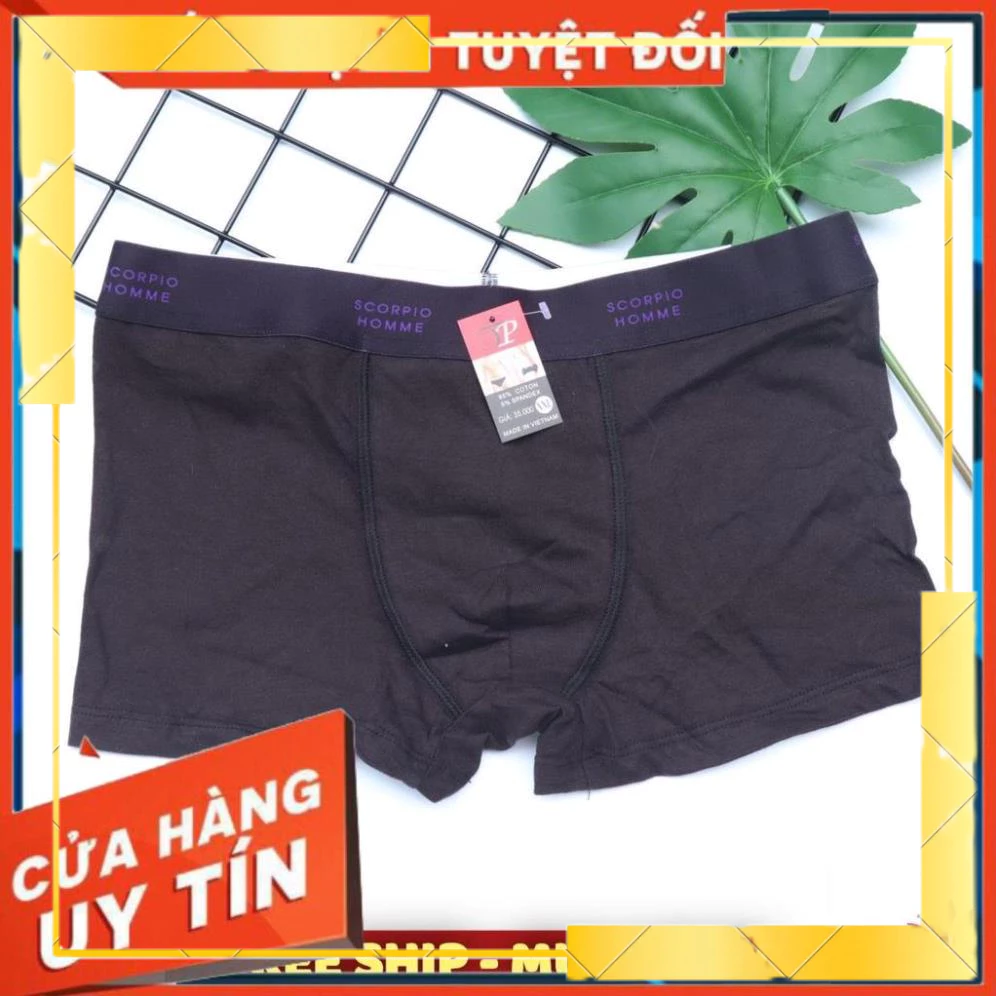 BỘ 10 Quần Lót Đùi Nam - QUẦN BOXER THUN COTTON CAO CẤP đủ size
