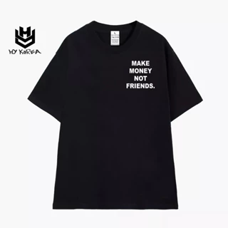 Áo Thun Nam Nữ Local Brand Unisex HY KOREA 100% Cotton MAKE MONEY 1314 Tay Lỡ