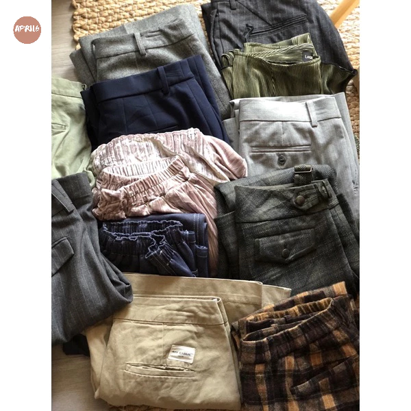 Quần Vintage ống loe, quần tây các loaị. Số đo sẵn trên ảnh, hình thật Shop tự chụp xem mẫu tại Insta: April6 Clothing