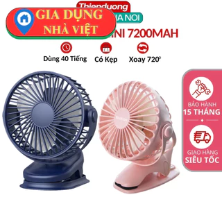 Quạt mini kẹp bàn, quạt tích điện  F06