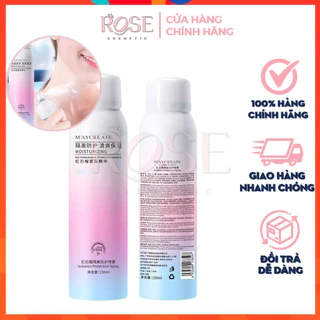 Xịt Chống Nắng Maycreat Trắng Da ⚡[CHÍNH HÃNG]⚡ Hàng Nội Địa Trung Lên Tone Cho Da Mặt, Body Dạng Nước Phun Sương 150ml