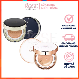 Phấn Nước Cushion Lime Xanh Trắng ⚡[CHÍNH HÃNG]⚡ Tone 10 20 Che Phủ Hoàn Hảo, Chống Nắng, Dưỡng Ẩm Cho Da  SPF50+ PA++