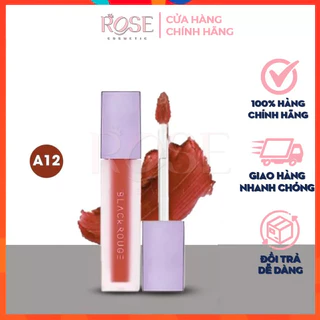 Son Kem Lì Black Rouge Air Fit Velvet Tint A12 ⚡[CHÍNH HÃNG]⚡ Hàn Quốc Quốc Dân Màu A12 Đỏ Gạch Siêu Hot Best Seller