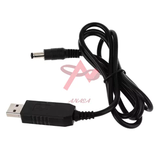 Dây Cáp Tăng Áp USB 5V Lên 12VDC 5.5x2.1mm - Cấp Nguồn Dự Phòng Modem Wifi