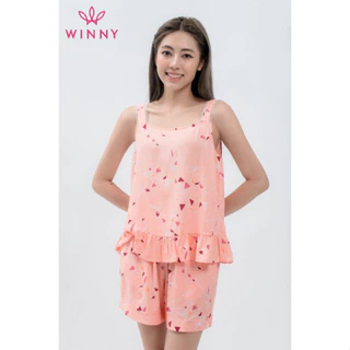 Bộ mặc nhà áo dây quần đùi Winny 1MNLA22203H