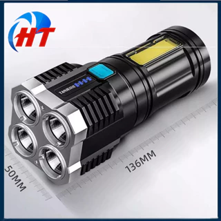 ĐÈN PIN 4 LED L19 ĐA NĂNG CẦM TAY SẠC USB - HT