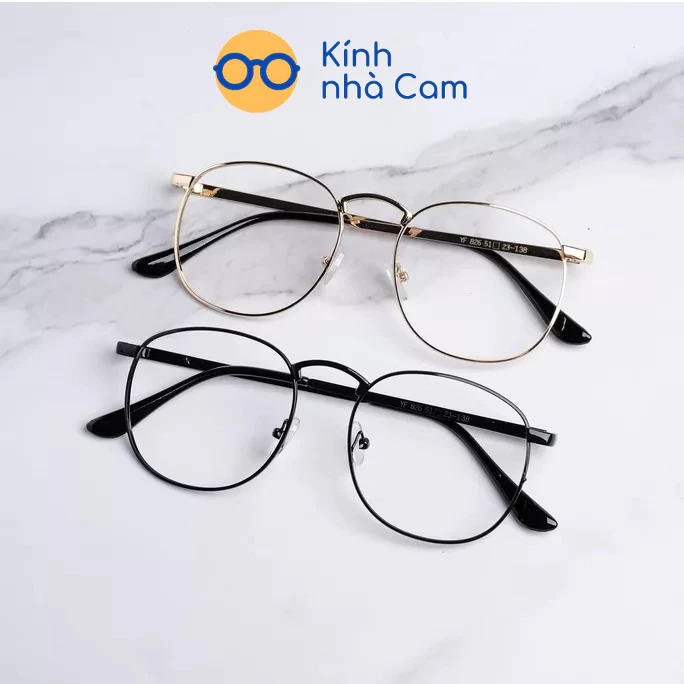 Gọng Kính Cận Chất Liệu Hợp Kim Unisex G247 (kèm hộp đựng), Kính Vuông Gọng Sắt Không Rỉ Mảnh FERADO