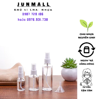 ( THANH LÍ) Chai nhựa xịt phun sương , chai chiết mĩ phẩm 30ml, 50ml, 100ml