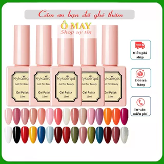 Sơn gel móng tay Hơ Đèn Base top sina, rykaergel chai 15ml Hỗ trợ sơn móng làm đẹp nail Shop Ô MAY OMAYVN