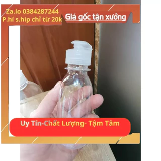 Chai Nắp Bật 75ml,100ml Dày Dặn, Chai Chiết Mỹ Phẩm