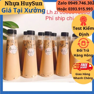 ( Giá Sỉ) Chai Nhựa Tam Giác Đựng Trà Sữa 330ml - Chai Hình Tháp. Có Test Kiểm Định Chất Lượng