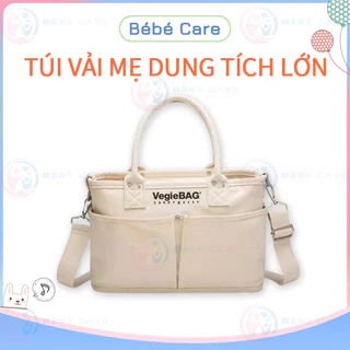 Túi Xách Balo Bỉm Sữa Cho Mẹ Và Bé Vegiebag Đa Năng phong cách Hàn Quốc hàng cao cấp