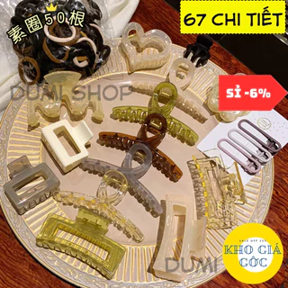 Set kẹp tóc / cột tóc 67 chi tiết gồm 17 kẹp tóc + 50 dây cột tóc siêu xinh cho nữ kho giá gốc