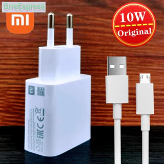 Bộ sạc Xiaomi chính hãng 10W Bộ sạc tường USB EU chính hãng cho Redmi 9A 10A Note 9 10 8 7 9S MI 4X A2 Lite A3