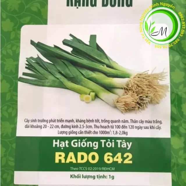 Hạt giống tỏi tây gói 1g