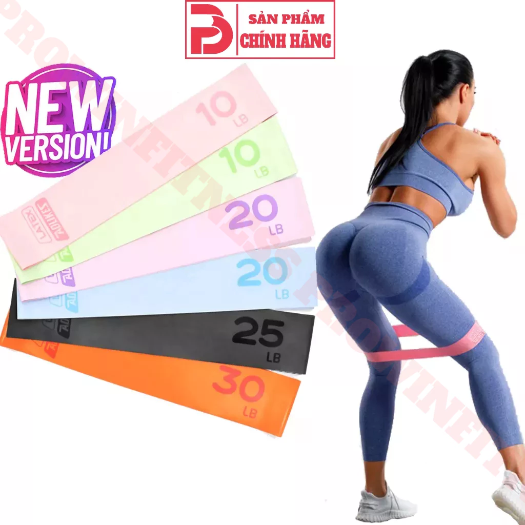 Dây Kháng Lực Miniband AoLikes Version 2 Tập Mông Đá Bóng Yoga Cao Su Cao Cấp