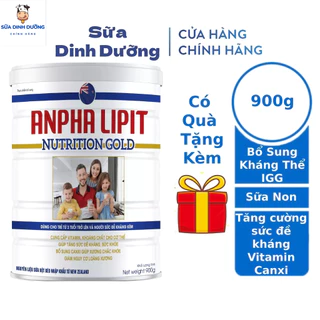 Sữa non Anpha Lipit Nutrition Gold 900g tăng cường hệ miễn dịch, bổ sung canxi, vitamin, kháng thể tự nhiên