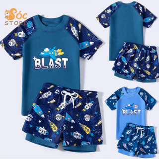 Bộ bơi bé trai, đồ bơi gia đình size đại đến75kg - Bộ bơi Blast