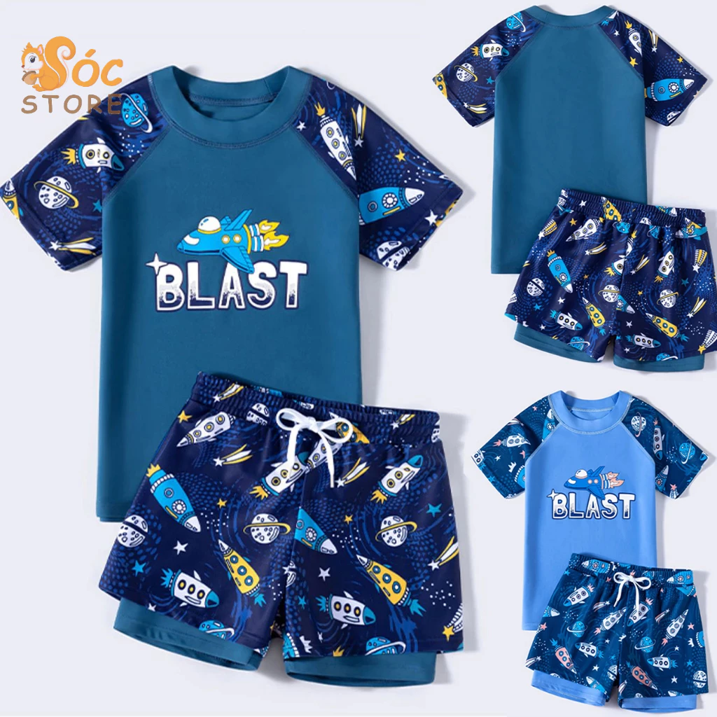 Bộ đồ bơi cho bé trai, ,Bộ bơi 2 mảnh cho bé - BLAST