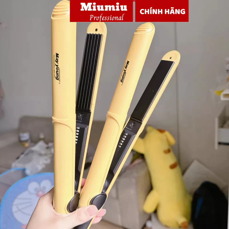 Máy dập xù vàng, máy duỗi tóc là vàng May Young M516 chính hãng bản nhỏ
