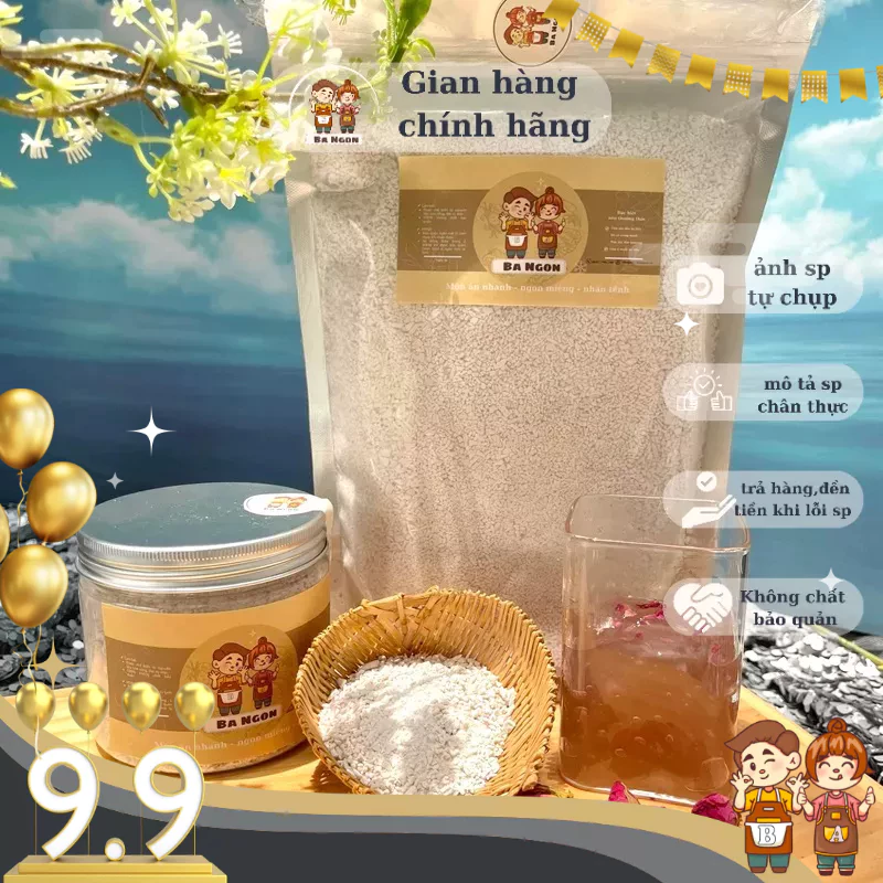 Tinh bột củ sen nguyên chất - giống sen ngọt - hàng Việt Nam- ảnh shop tự chụp
