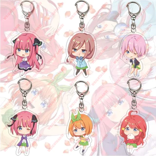 Móc khoá Nhà có 5 nàng dâu Các nhân vật Nakano Ichika Nino Miku Yotsuba Itsuki phụ kiện trang trí balo