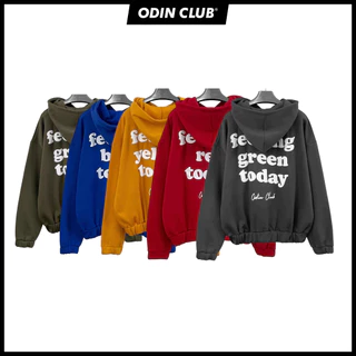 Áo Hoodie Moody ODIN CLUB, Áo khoác có mũ form rộng nam nữ unisex chất liệu nỉ bông, Local brand ODIN CLUB